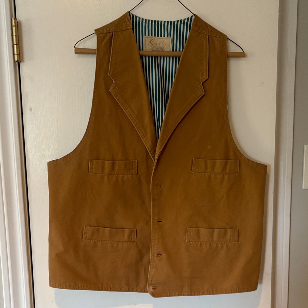 Scully Tan Vest for Men